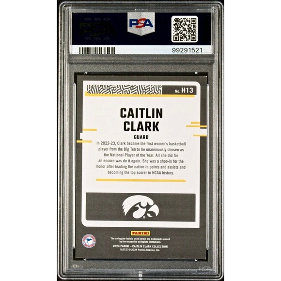 Caitlin Clark 2024 Panini Donruss Highlights H13 Basketball Card PSA 6 EX-MT - Picture 2 of 2